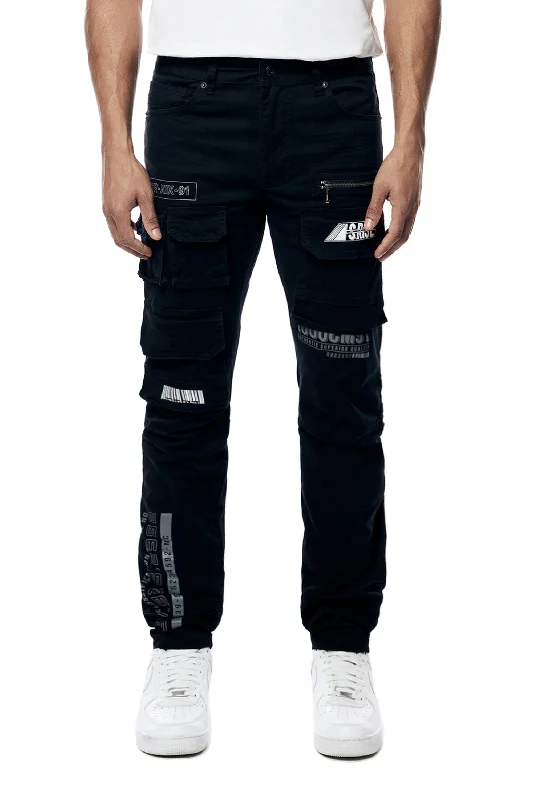 Utility Printed Twill Cargo Pants