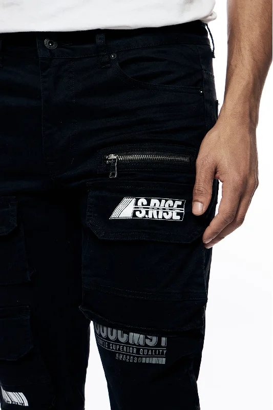 Utility Printed Twill Cargo Pants