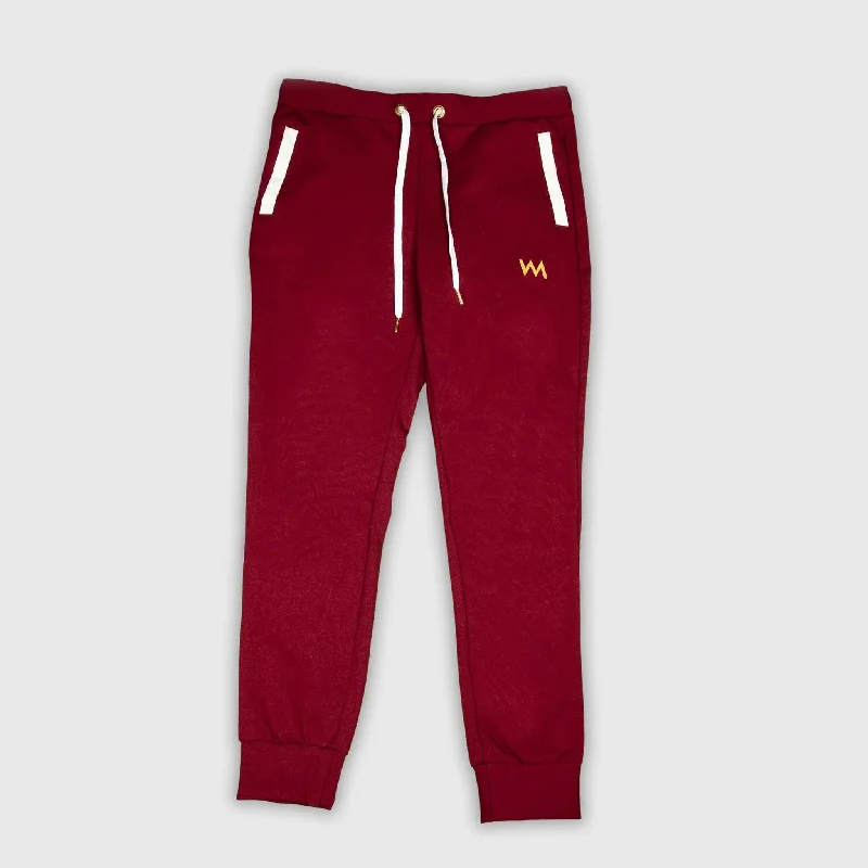 TRACK PANTS MEN - BURGUNDY