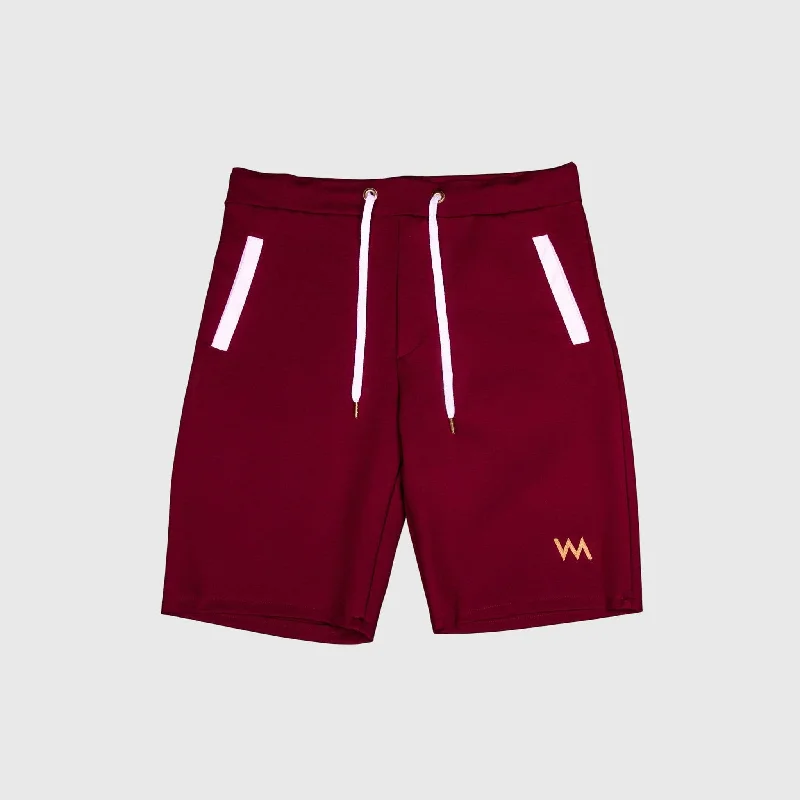 TRACK SHORTS MEN - BURGUNDY