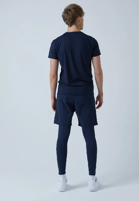 2-in-1 Shorts mit Leggings, navy blau