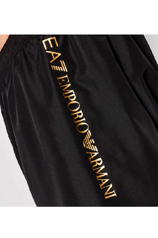 Armani EA7 Side Logo Swim Shorts Gold