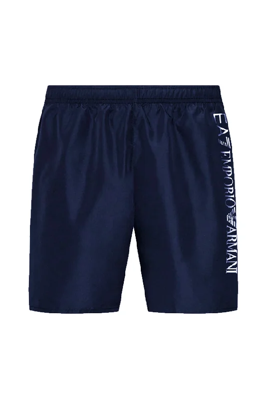 Armani EA7 Side Logo Swim Shorts Navy