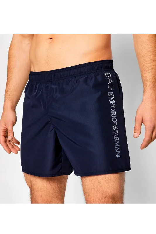 Armani EA7 Side Logo Swim Shorts Navy