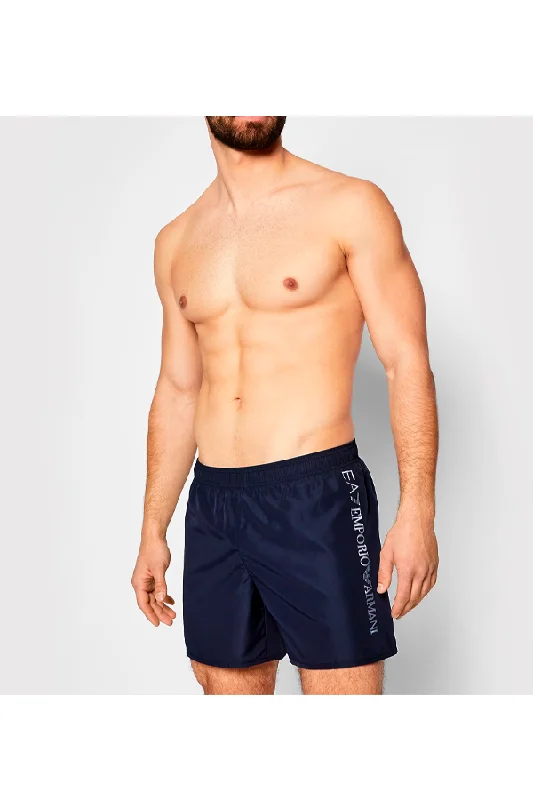 Armani EA7 Side Logo Swim Shorts Navy