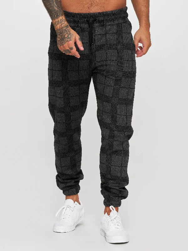 Balo Plaid Sweatpants Joggers - Dark Gray X73A