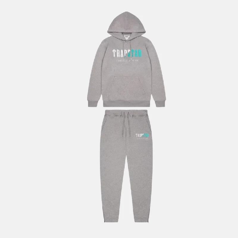 Trapstar Chenille Decoded Tracksuit - Grey/Teal Edition