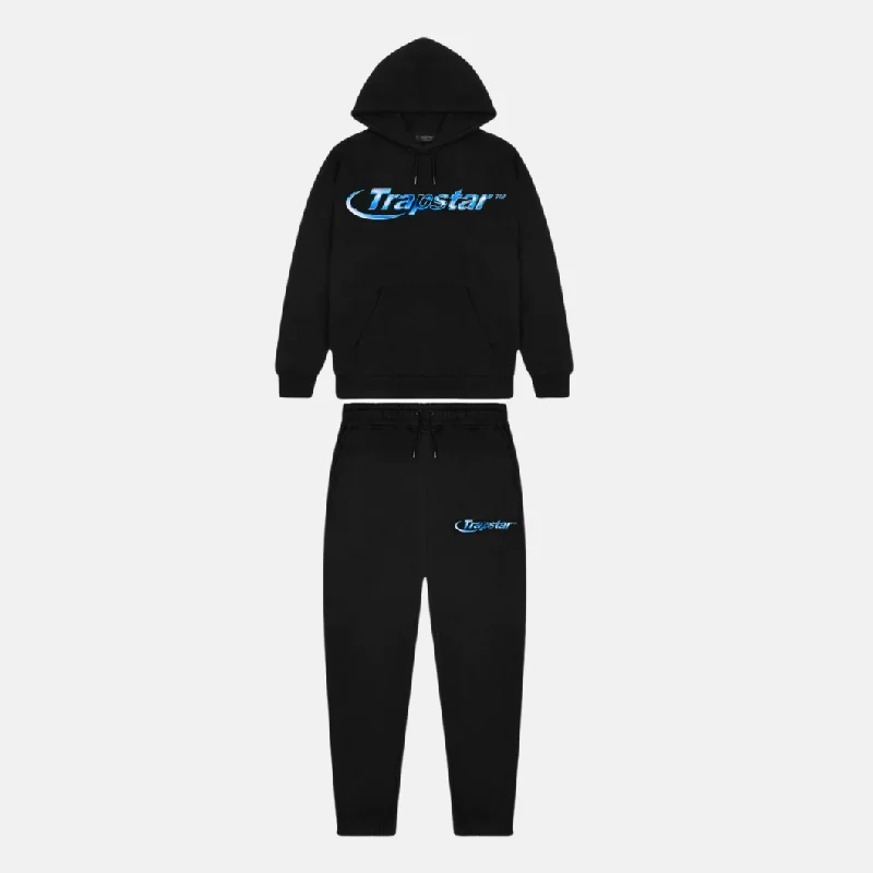 Trapstar Hyperdrive Monochrome Tracksuit - Black/Blue