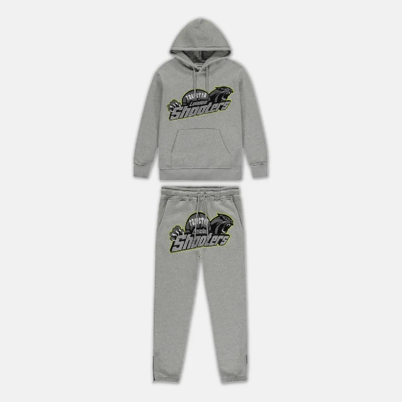 Trapstar Shooters Hooded Tracksuit - Grey/Lime