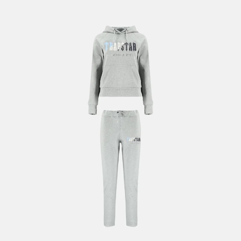 Trapstar Women's Chenille Decoded Tracksuit - Grey Ice Flavours